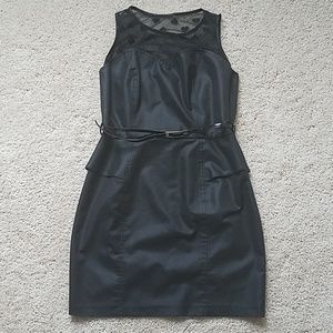 New Look Heart Mesh Peplum Dress